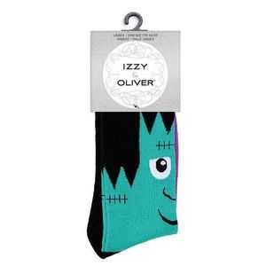Izzy and Oliver Halloween Cotton Frank Frankenstein Socks Brand New